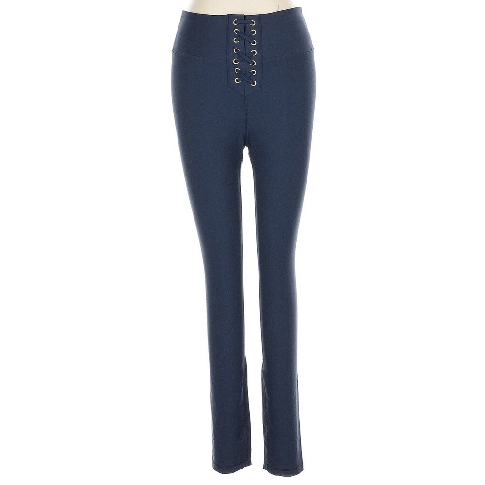 Weworewhat Revolve Lace Up Legging Brushed Polyester in Blue size M NWT